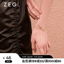 ZENGLIU net Red Cross bracelet female Korean version of simple personality student ins cold style jewelry popular jewelry