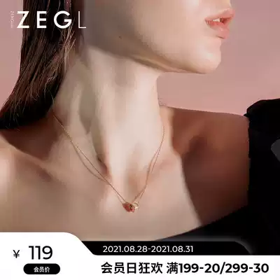 ZENGLIU925 silver small waist necklace female sterling silver niche design clavicle chain simple net red necklace neck jewelry