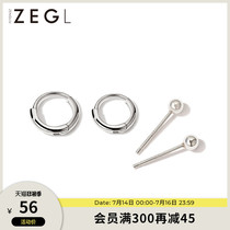 925 silver small ear ring earrings womens 999 sterling silver earrings 2021 new fashion sleeping without picking earrings ear buckle