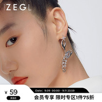 ZENGLIU designer hot pot series chili earrings female niche design sense funny earrings personality ear jewelry