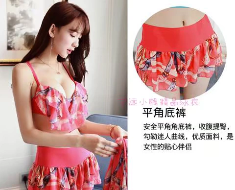 Áo tắm ba mảnh mùa xuân nóng của phụ nữ váy voan ống siêu dài chống nắng - Bikinis