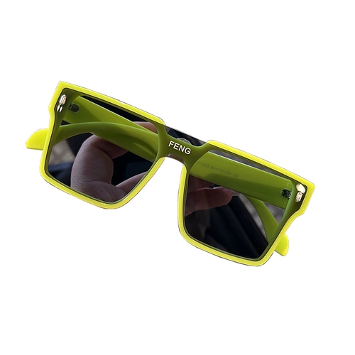 Зеленые модные черные солнцезащитные очки, коллекция 2022