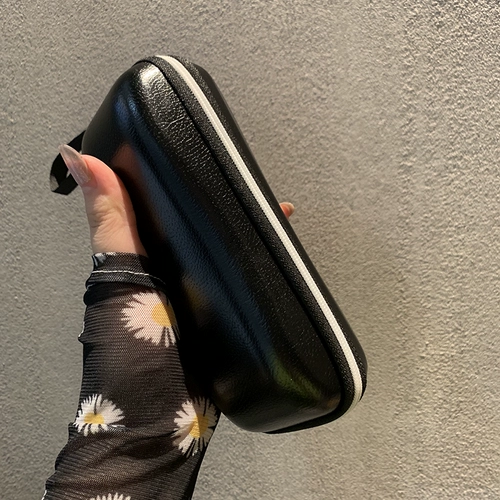 Портативные модные солнцезащитные очки подходит для мужчин и женщин с молнией на солнечной энергии, черная коробка