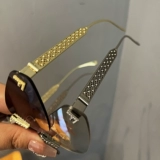 Laoping 2025 новые солнцезащитные очки без оправы с бриллиантами и бриллиантами, женские высококачественные солнцезащитные очки, модные фотоочки