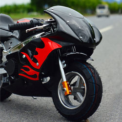 Free bold chain] Mini motorcycle sports car small motorcycle 49-50cc adults and children gasoline
