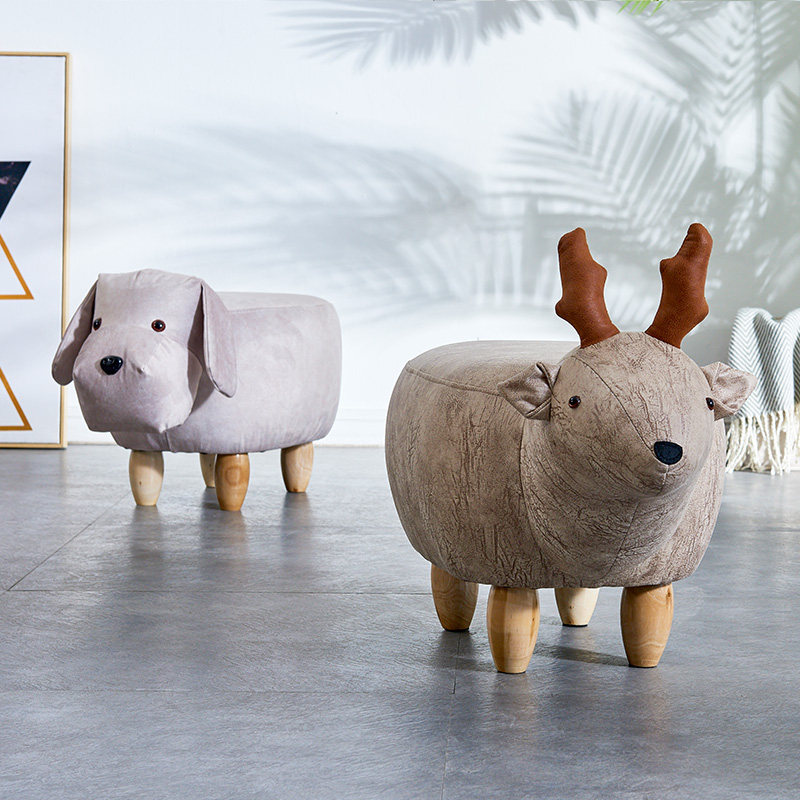 Creative calf stool covers footstool and footstool bench animal storage bench changing footstool footstool footstool pedal