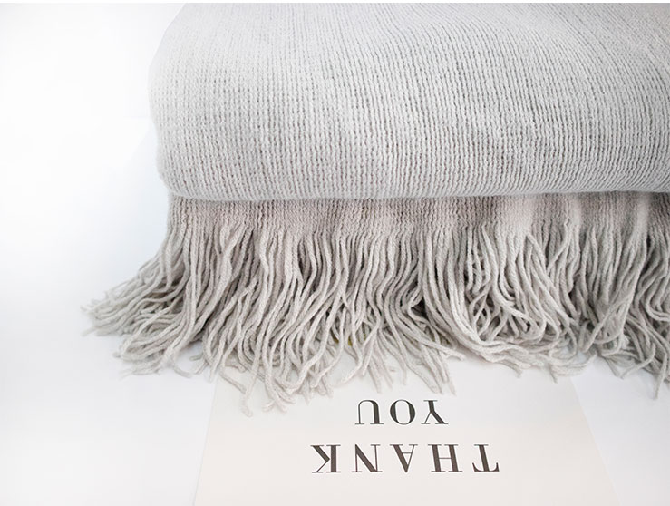 Màu xám giản dị màu chăn màu hồng sofa khăn lấy chân giường chăn ánh sáng cà phê hiện đại nhỏ gọn chăn đan giản dị - Ném / Chăn mền tuyết nhung