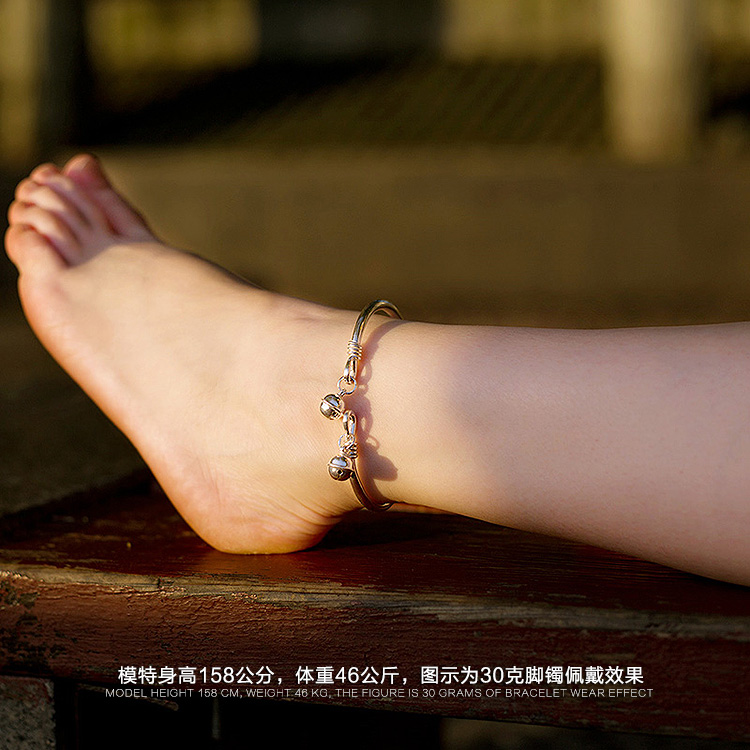 Bracelet de cheville Femme DIRE en Argenterie - Ref 3101510 Image 8