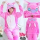 Flannel khủng long đỏ gia súc động vật bộ đồ ngủ liền kề nữ hoạt hình mùa thu và mùa đông nam dày đôi dịch vụ nhà cha mẹ giày con đồ ngủ nam