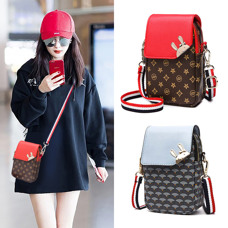 Mini Packet Bag Woman High-end 2021 New Fashion 100 Hitch Big Screen Phone Key Single Shoulder Sloped Zero Wallet Tide