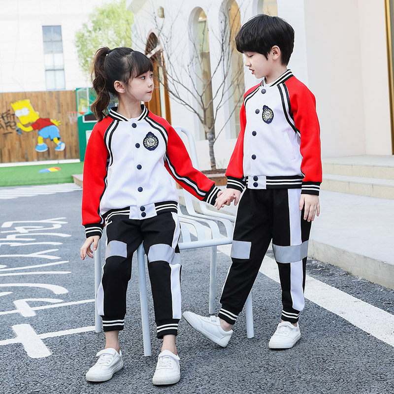 Kindergarten Garden Clothing Spring Autumn Clothing Yinglun Wind Baseball Clothes Primary And Middle School Students School Uniforms Three Sets College Wind Children Class Clothes