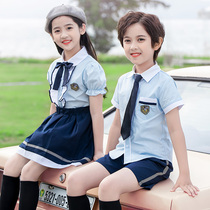 Kindergarten Garden Suit Summer Clothing College Wind Children 61 Performance Graduation Photos Class elementary school uniforms Inlenn suit