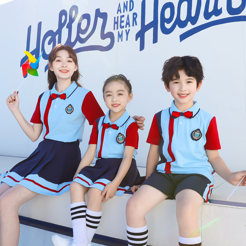 Kindergarten Garden Clothing Summer Clothing College Wind Games Teacher Clothing Men And Women Children Banfu School Uniforms for Primary School Students
