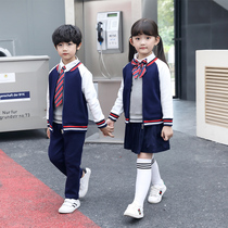 Kindergarten Garden Clothes Spring and Autumn Clothes British Style Childrens Class Clothes 2019 New Primary School Uniform Set Teacher Clothing