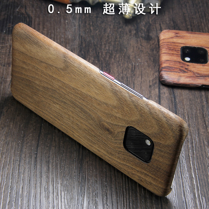 SHOWKOO Kevlar Natural Wood Ultra Slim Case Cover for Huawei Mate 20 Pro & Huawei Mate 20