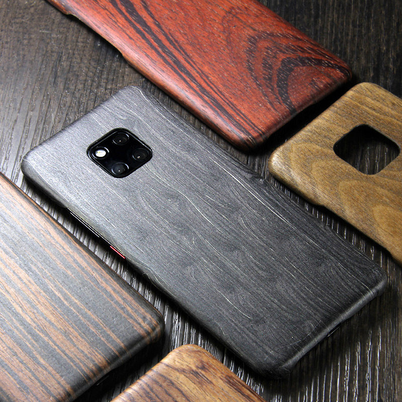 SHOWKOO Kevlar Natural Wood Ultra Slim Case Cover for Huawei Mate 20 Pro & Huawei Mate 20