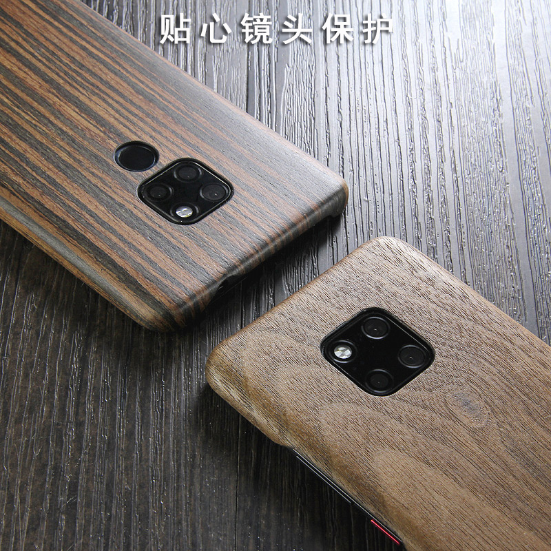 SHOWKOO Kevlar Natural Wood Ultra Slim Case Cover for Huawei Mate 20 Pro & Huawei Mate 20