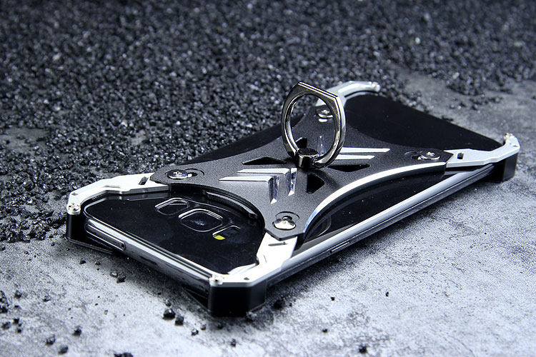 R-Just Blade Master Ring Holder Shockproof Aerospace Aluminum Metal Shell Case Cover for Samsung Galaxy S8 Plus & Galaxy S8