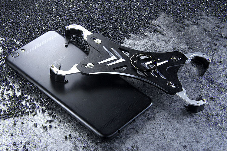 R-Just Blade Master Ring Holder Shockproof Aerospace Aluminum Metal Shell Case Cover for OPPO R9s & OPPO R9s Plus & OPPO F3 Plus