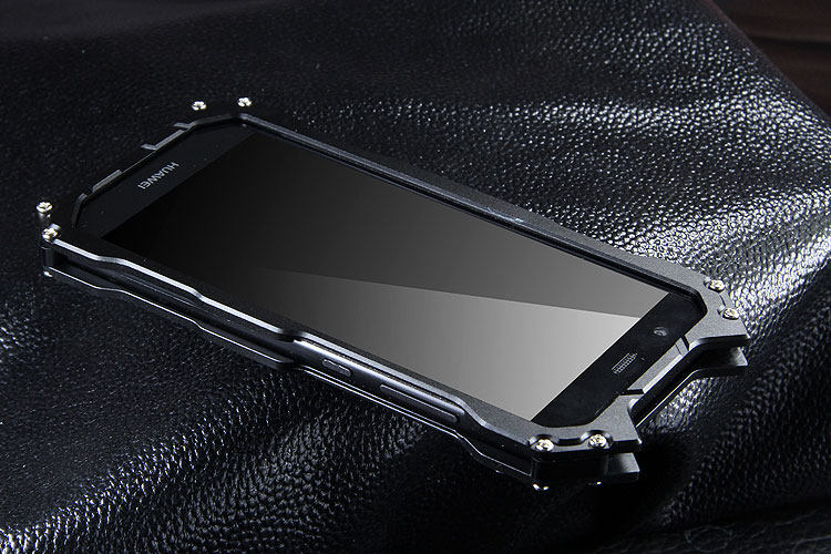 R-Just Batman Shockproof Aluminum Shell Metal Case with Custom Batarang Stent for Huawei nova 2 & Huawei nova 2 Plus