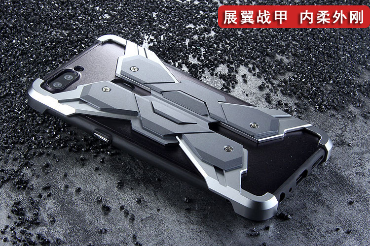 Luphie Neo Armor EVA Wings Shockproof TPU Metal Case Cover for OPPO R11s & OPPO R11s Plus