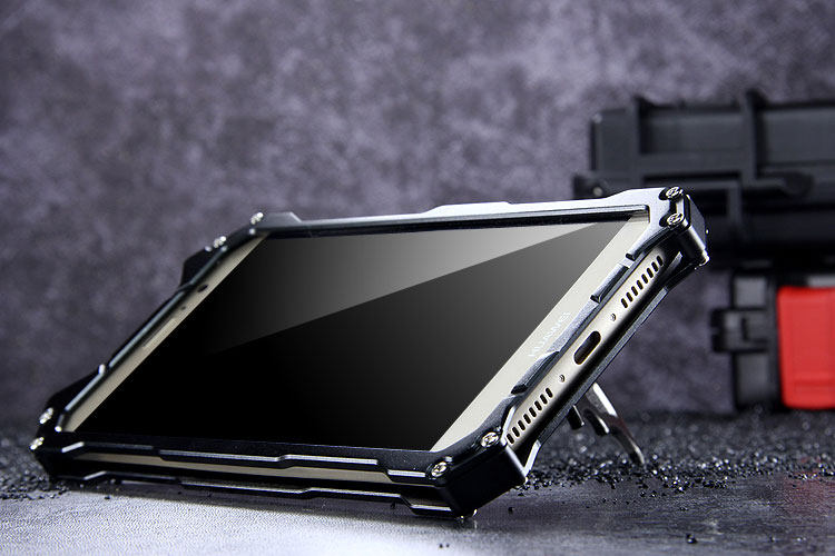R-Just Batman Shockproof Aluminum Shell Metal Case with Custom Stent for Huawei Mate 9