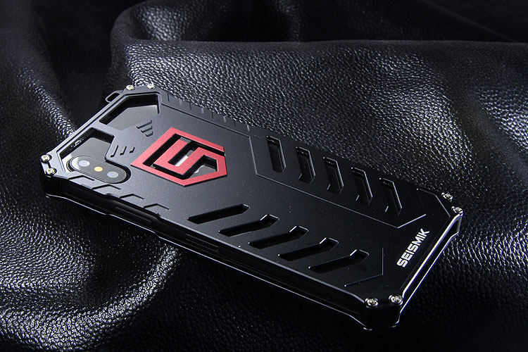 SEISMIK S-ONE Armor Man Shockproof Aluminum Shell Metal Case Cover for Apple iPhone X
