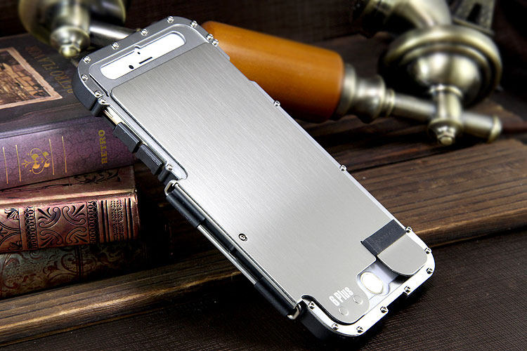 Armor King Iron Man Luxury Shockproof Stainless Steel Aluminum Metal Flip Case Cover for Apple iPhone 6S Plus/6 Plus & iPhone 6