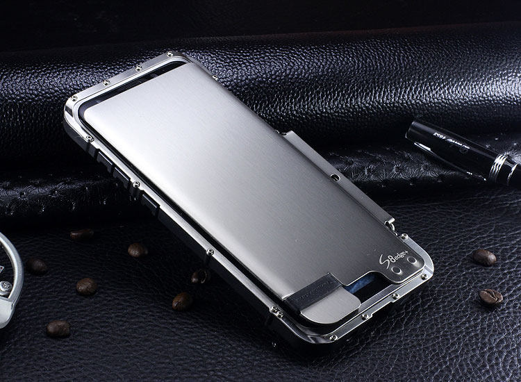 Armor King Iron Man Luxury Shockproof Stainless Steel 360° Rotating Metal Flip Case Cover for Samsung Galaxy S8 Plus & Samsung Galaxy S8