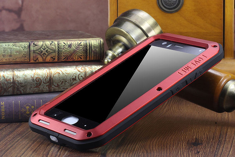 LOVE MEI Powerful Water Resistant Shockproof Dust/Dirt/Snow Proof Aluminum Metal Outdoor Heavy Duty Case Cover for Xiaomi Mi 6