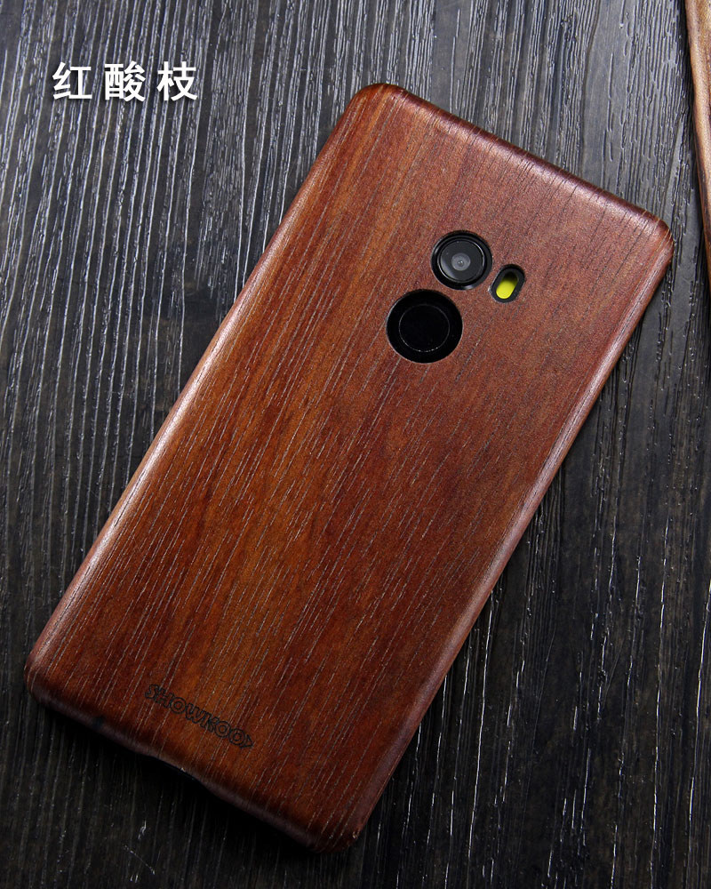 SHOWKOO Kevlar Natural Wood Ultra Slim Case Cover for Xiaomi Mi MIX 2