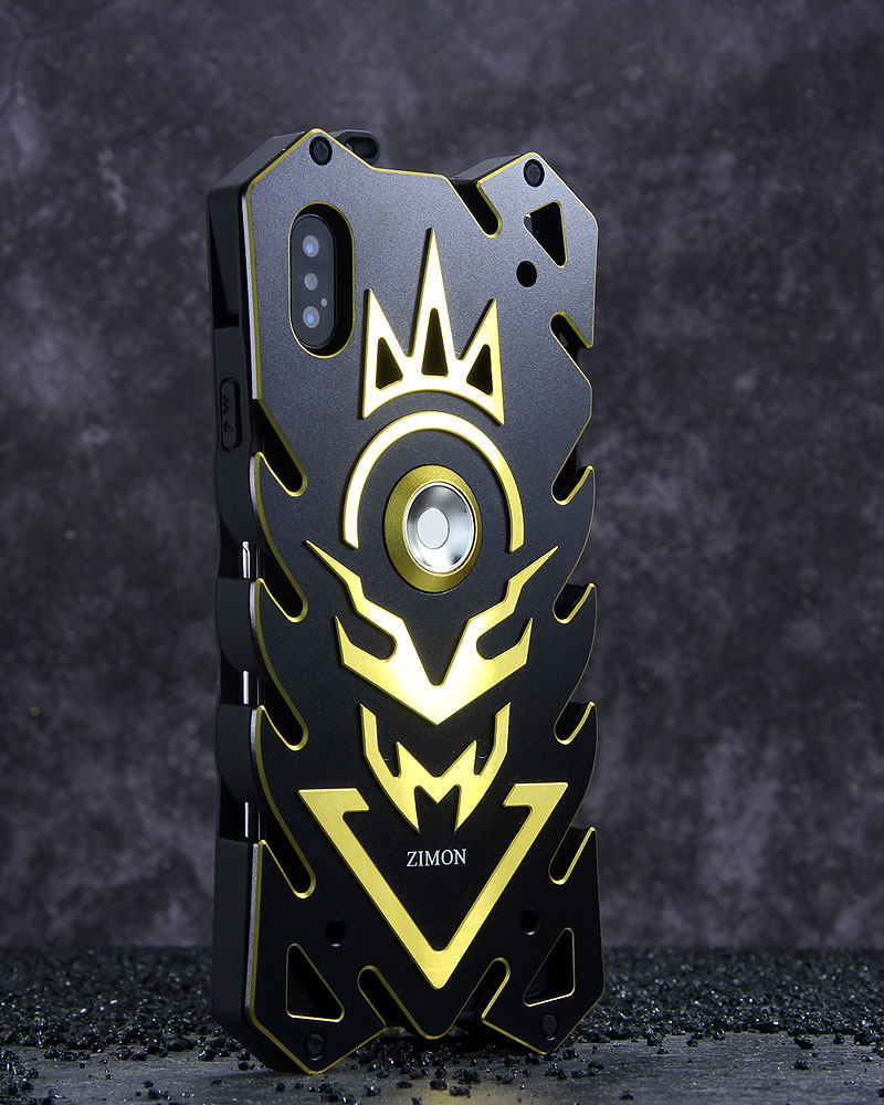 SIMON New THOR II Magnetic Bracket Aviation Aluminum Alloy Shockproof Armor Metal Case Cover for Apple iPhone X