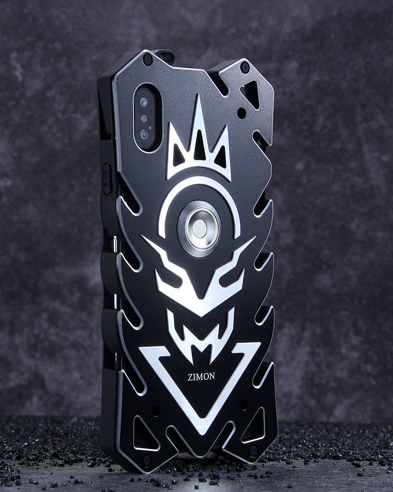 SIMON New THOR II Magnetic Bracket Aviation Aluminum Alloy Shockproof Armor Metal Case Cover for Apple iPhone X