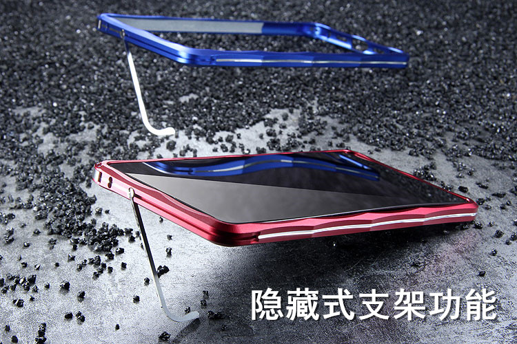iMatch Slim Light Aluminum Metal Shockproof Bumper Case with Kickstand for Xiaomi Mi MIX 2