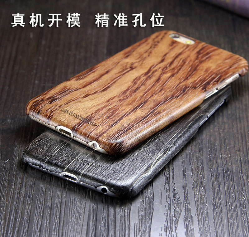 SHOWKOO Kevlar Natural Wood Ultra Slim Case Cover for Apple iPhone 6S Plus/6 Plus & iPhone 6S/6