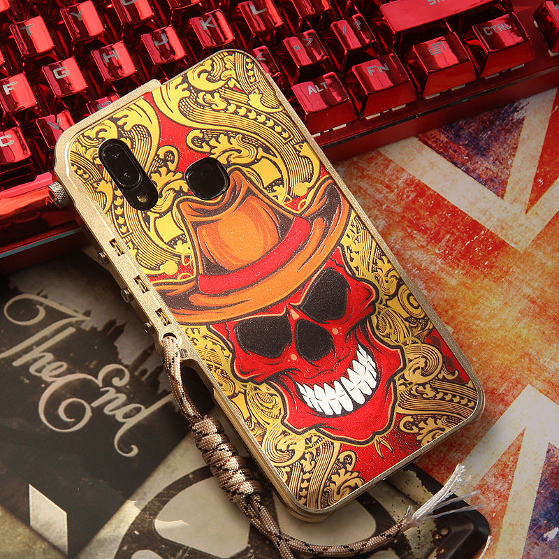 KANENG Mechanical Arm Trigger Aluminum Bumper Metal Frame 3D Cameo Back Cover Case for vivo X21 & vivo X21 UD