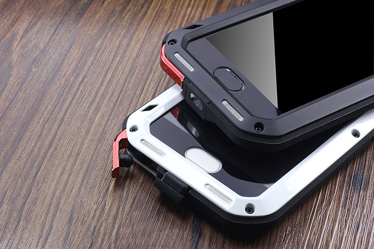 LOVE MEI Powerful Water Resistant Shockproof Dust/Dirt/Snow Proof Aluminum Metal Outdoor Heavy Duty Case Cover for Huawei P10 & Huawei P10 Plus