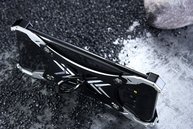 R-Just Blade Master Ring Holder Shockproof Aerospace Aluminum Metal Shell Case Cover for Samsung Galaxy S8 Plus & Galaxy S8