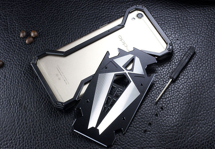 S.CENG Spider-Man Shockproof Aerospace Aluminum Metal Shell Case Cover for OPPO R9 & OPPO R9 Plus