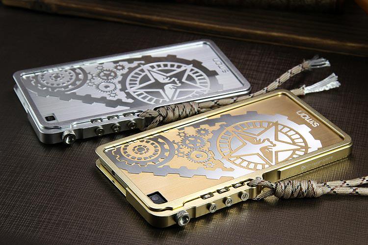 SIMON Mechanical Arm Trigger Aluminum Alloy Metal Bumper Outdoor Case Cover for Huawei P8