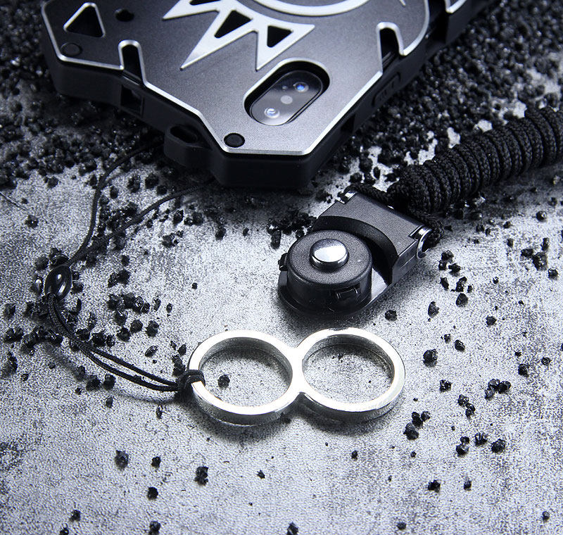 SIMON New THOR II Magnetic Bracket Aviation Aluminum Alloy Shockproof Armor Metal Case Cover for Apple iPhone X