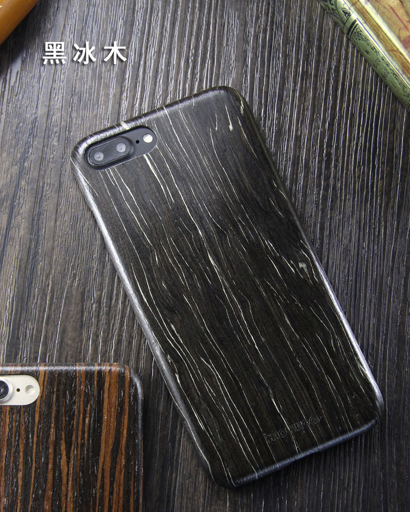 SHOWKOO Kevlar Natural Wood Ultra Slim Case Cover for Apple iPhone 8 Plus & iPhone 8 & iPhone 7 Plus & iPhone 7