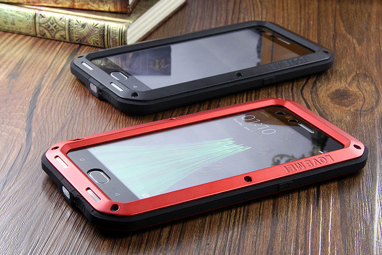 LOVE MEI Powerful Water Resistant Shockproof Dust/Dirt/Snow Proof Aluminum Metal Outdoor Gorilla Glass Heavy Duty Case Cover for OPPO R11 & OPPO R11 Plus