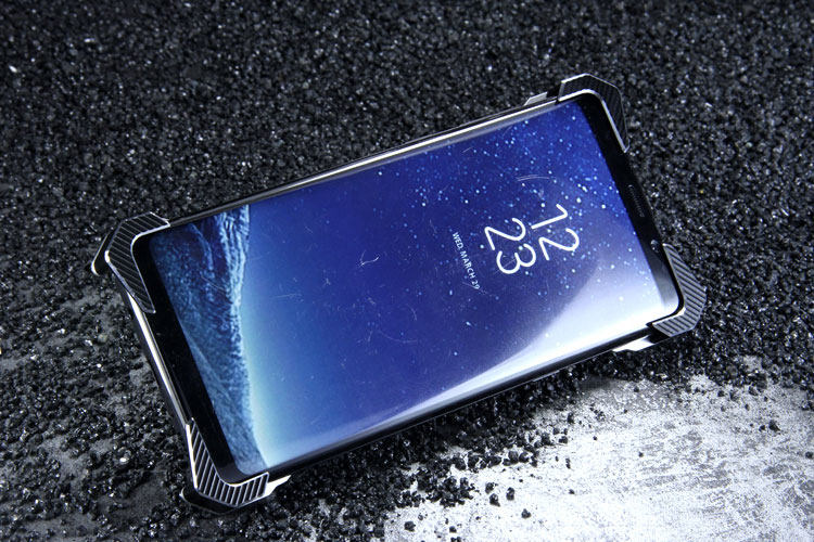 R-Just Blade Master Ring Holder Shockproof Aerospace Aluminum Metal Shell Case Cover for Samsung Galaxy S8 Plus & Galaxy S8