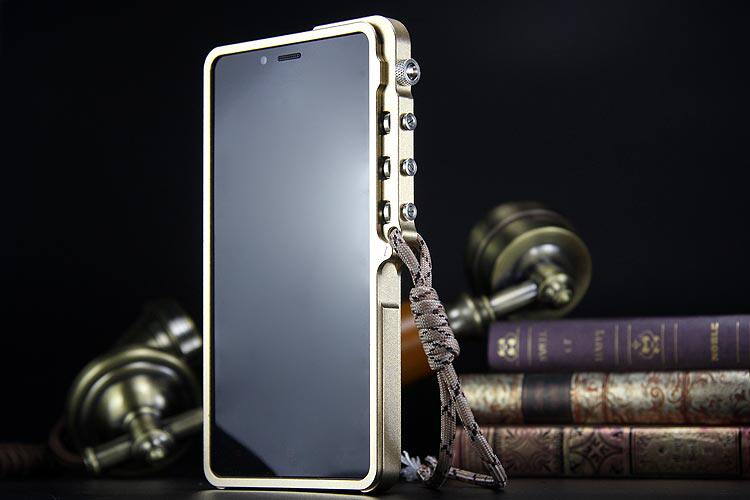 SIMON Mechanical Arm Trigger Aluminum Alloy Metal Bumper Outdoor Case Cover for Xiaomi Redmi Note