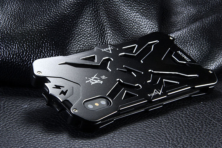 SIMON THOR Aviation Aluminum Alloy Shockproof Armor Metal Case Cover for Apple iPhone X