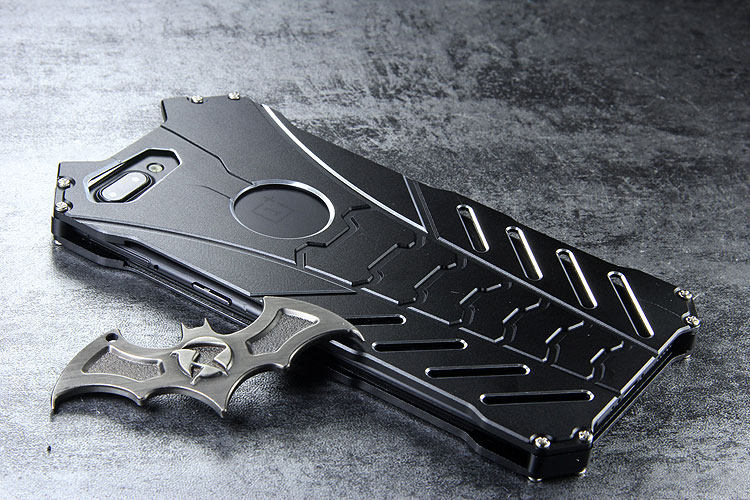 R-Just Batman Shockproof Aluminum Shell Metal Case with Custom Stent for OnePlus 5