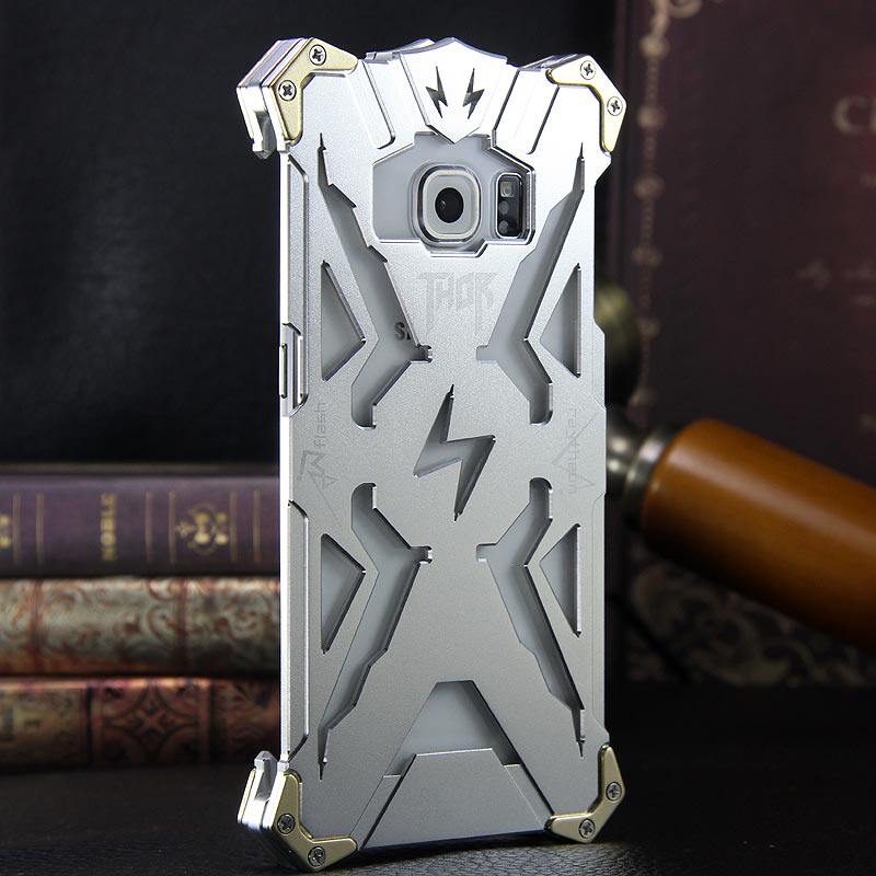 SIMON THOR Aviation Aluminum Alloy Shockproof Armor Metal Case Cover for Samsung Galaxy S6 Edge Plus
