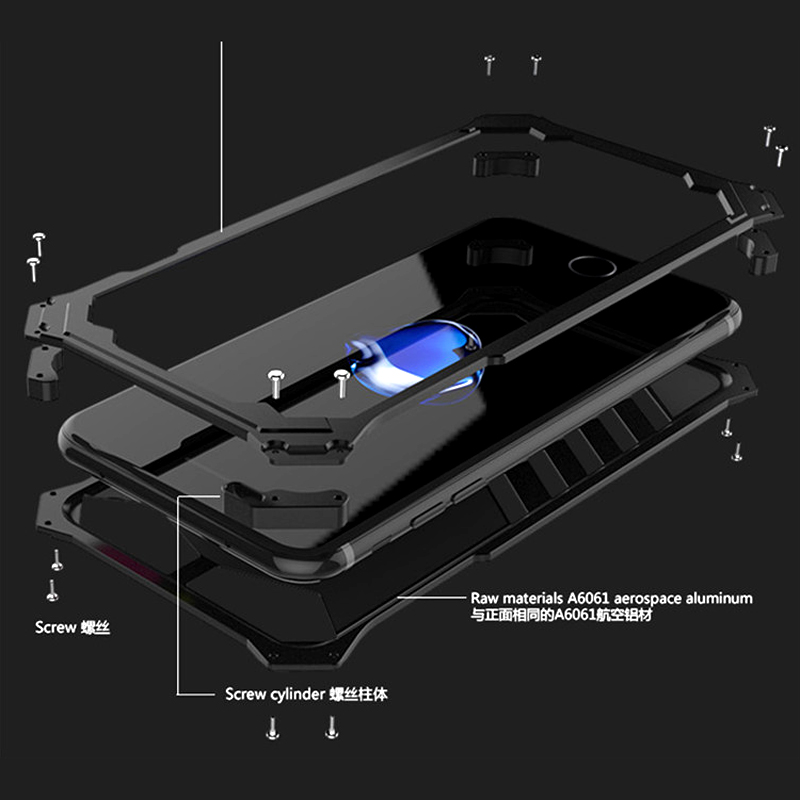 SEISMIK S-ONE Armor Man Shockproof Aluminum Shell Metal Case Cover for Samsung Galaxy Note 8