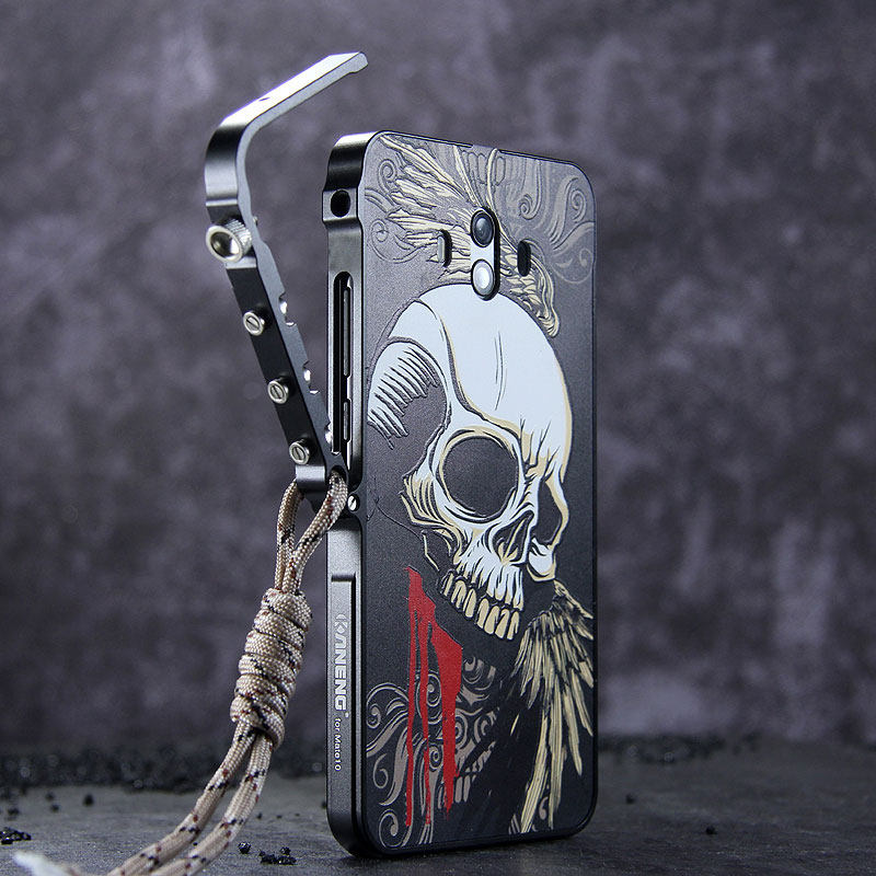 KANENG Mechanical Arm Trigger Aluminum Bumper Metal Frame Case Cover for Huawei Mate 10